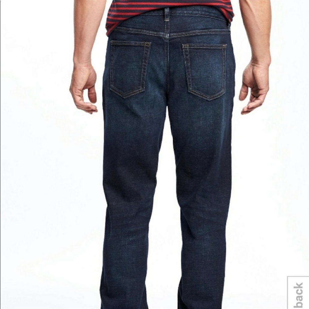 Old Navy Loose/Ample Dark Rinse Jeans - Picture 2 of 10